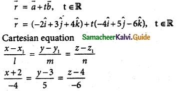 Samacheer Kalvi 12th Maths Guide Chapter 6 Applications of Vector Algebra Ex 6.4 2
