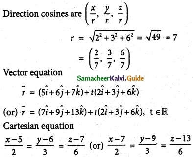 Samacheer Kalvi 12th Maths Guide Chapter 6 Applications of Vector Algebra Ex 6.4 4