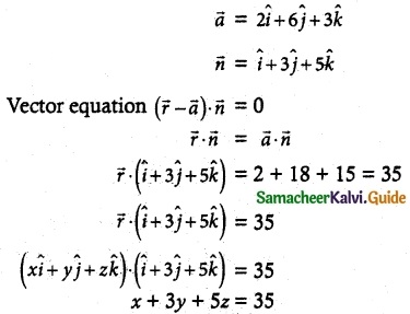 Samacheer Kalvi 12th Maths Guide Chapter 6 Applications of Vector Algebra Ex 6.6 3