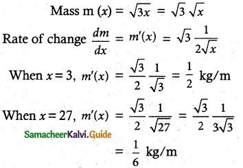Samacheer Kalvi 12th Maths Guide Chapter 7 Applications of Differential Calculus Ex 7.1 2
