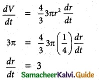 Samacheer Kalvi 12th Maths Guide Chapter 7 Applications of Differential Calculus Ex 7.10 1