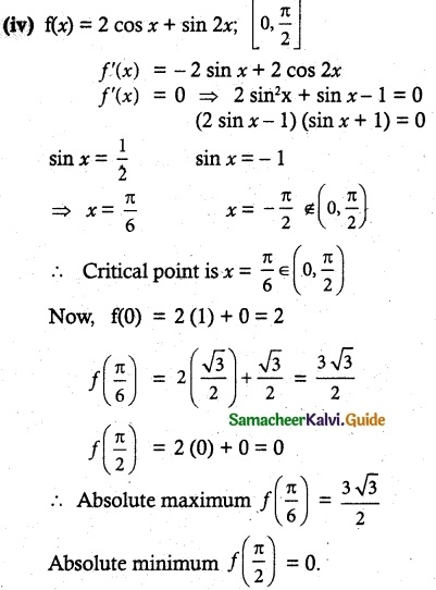 Samacheer Kalvi 12th Maths Guide Chapter 7 Applications of Differential Calculus Ex 7.6 2