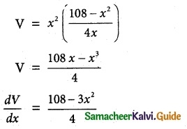 Samacheer Kalvi 12th Maths Guide Chapter 7 Applications of Differential Calculus Ex 7.8 10