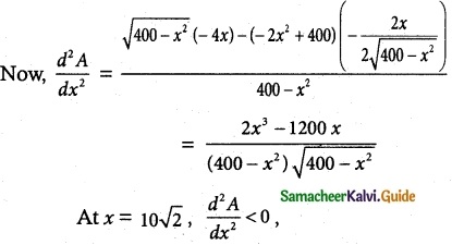 Samacheer Kalvi 12th Maths Guide Chapter 7 Applications of Differential Calculus Ex 7.8 6