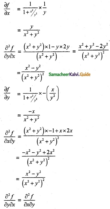 Samacheer Kalvi 12th Maths Guide Chapter 8 Differentials and Partial Derivatives Ex 8.4 7