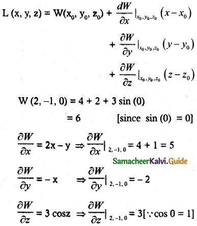 Samacheer Kalvi 12th Maths Guide Chapter 8 Differentials and Partial Derivatives Ex 8.5 3