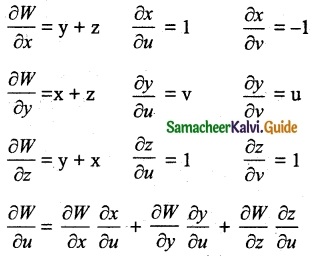 Samacheer Kalvi 12th Maths Guide Chapter 8 Differentials and Partial Derivatives Ex 8.6 10