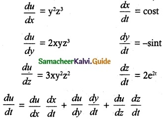 Samacheer Kalvi 12th Maths Guide Chapter 8 Differentials and Partial Derivatives Ex 8.6 2