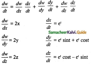 Samacheer Kalvi 12th Maths Guide Chapter 8 Differentials and Partial Derivatives Ex 8.6 3