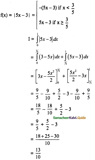 Samacheer Kalvi 12th Maths Guide Chapter 9 Applications of Integration Ex 9.3 13