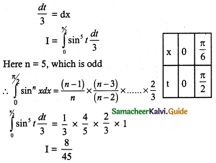 Samacheer Kalvi 12th Maths Guide Chapter 9 Applications of Integration Ex 9.6 4