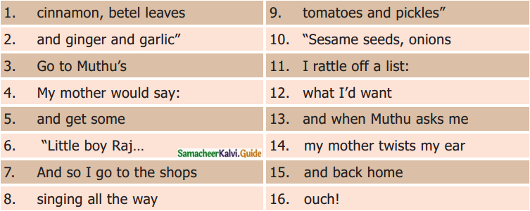 Samacheer Kalvi 6th English Guide Term 1 Poem 3 I Dream of Spices 3