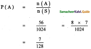 Samacheer Kalvi 11th Maths Guide Chapter 12 Introduction to Probability Theory Ex 12.5 25
