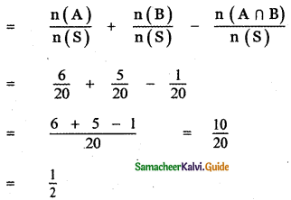 Samacheer Kalvi 11th Maths Guide Chapter 12 Introduction to Probability Theory Ex 12.5 3
