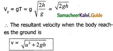 Samacheer Kalvi 11th Physics Guide Chapter 2 Kinematics 102