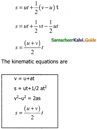 Samacheer Kalvi 11th Physics Guide Chapter 2 Kinematics 28
