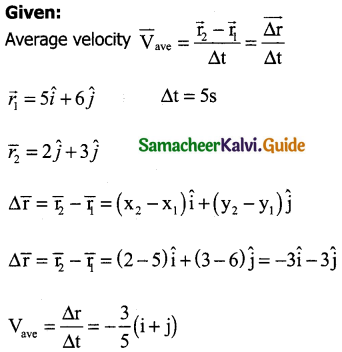 Samacheer Kalvi 11th Physics Guide Chapter 2 Kinematics 42