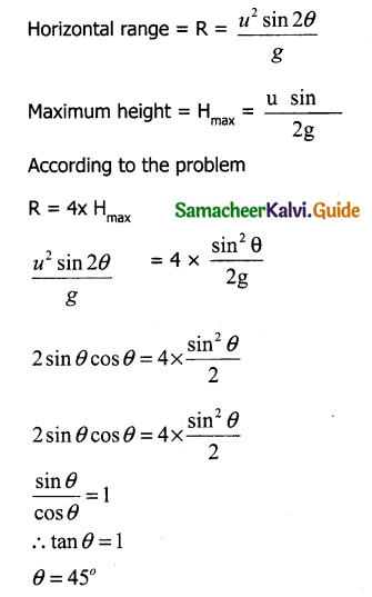 Samacheer Kalvi 11th Physics Guide Chapter 2 Kinematics 45