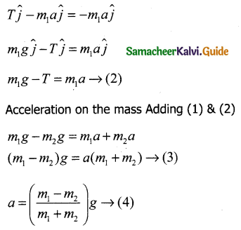 Samacheer Kalvi 11th Physics Guide Chapter 3 Laws of Motion 14