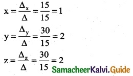 Samacheer Kalvi 12th Business Maths Guide Chapter 1 Applications of Matrices and Determinants Miscellaneous Problems 8