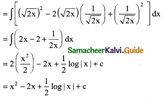 Samacheer Kalvi 12th Business Maths Guide Chapter 2 Integral Calculus I Ex 2.2 1