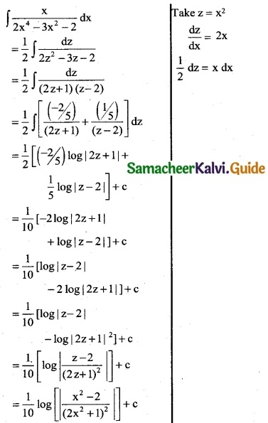 Samacheer Kalvi 12th Business Maths Guide Chapter 2 Integral Calculus I Ex 2.6 8