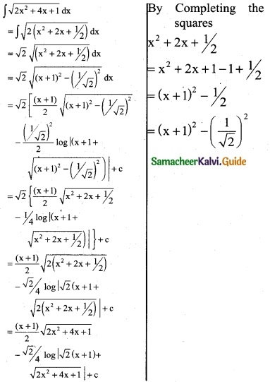 Samacheer Kalvi 12th Business Maths Guide Chapter 2 Integral Calculus I Ex 2.7 14