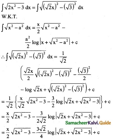 Samacheer Kalvi 12th Business Maths Guide Chapter 2 Integral Calculus I Miscellaneous Problems 4
