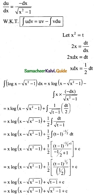 Samacheer Kalvi 12th Business Maths Guide Chapter 2 Integral Calculus I Miscellaneous Problems 9