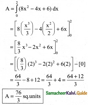 Samacheer Kalvi 12th Business Maths Guide Chapter 3 Integral Calculus II Miscellaneous Problems 10