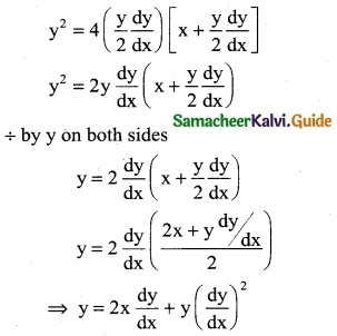 Samacheer Kalvi 12th Business Maths Guide Chapter 4 Differential Equations Ex 4.1 10