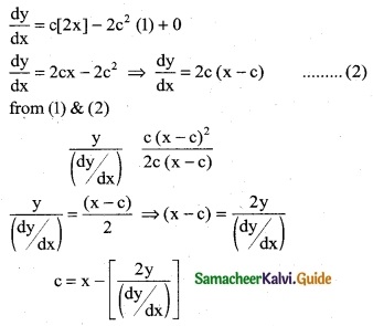 Samacheer Kalvi 12th Business Maths Guide Chapter 4 Differential Equations Ex 4.1 3