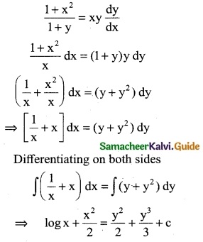 Samacheer Kalvi 12th Business Maths Guide Chapter 4 Differential Equations Ex 4.2 1
