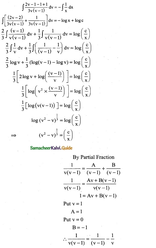Samacheer Kalvi 12th Business Maths Guide Chapter 4 Differential Equations Ex 4.3 10