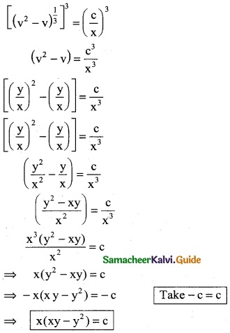Samacheer Kalvi 12th Business Maths Guide Chapter 4 Differential Equations Ex 4.3 11