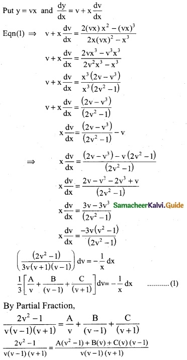 Samacheer Kalvi 12th Business Maths Guide Chapter 4 Differential Equations Ex 4.3 12