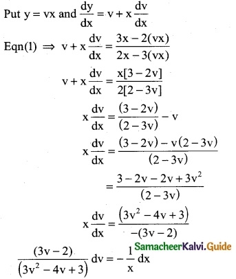 Samacheer Kalvi 12th Business Maths Guide Chapter 4 Differential Equations Ex 4.3 6