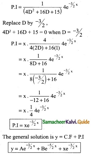 Samacheer Kalvi 12th Business Maths Guide Chapter 4 Differential Equations Ex 4.5 8
