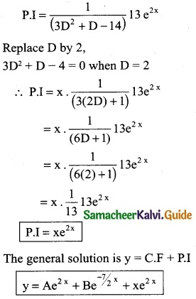 Samacheer Kalvi 12th Business Maths Guide Chapter 4 Differential Equations Ex 4.5 9