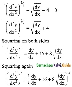 Samacheer Kalvi 12th Business Maths Guide Chapter 4 Differential Equations Ex 4.6 1