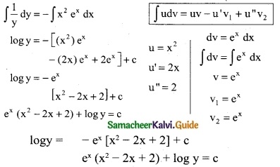 Samacheer Kalvi 12th Business Maths Guide Chapter 4 Differential Equations Miscellaneous Problems 4