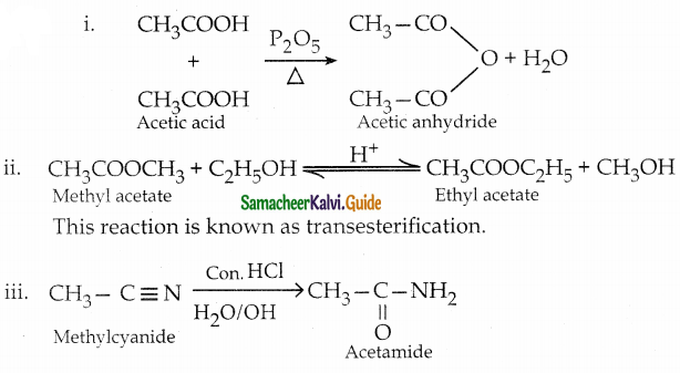 Samacheer Kalvi 12th Chemistry Guide Chapter 12 Carbonyl Compounds and Carboxylic Acids 62