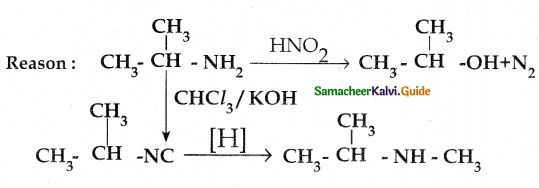 Samacheer Kalvi 12th Chemistry Guide Chapter 13 Organic Nitrogen Compounds 96