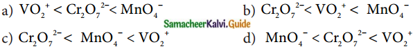 Samacheer Kalvi 12th Chemistry Guide Chapter 4 Transition and Inner Transition Elements 1