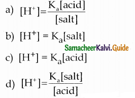 Samacheer Kalvi 12th Chemistry Guide Chapter 8 Ionic Equilibrium 11