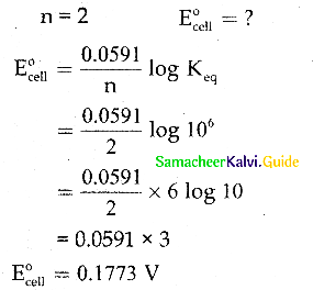 Samacheer Kalvi 12th Chemistry Guide Chapter 9 Electro Chemistry 50