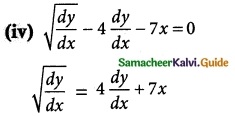 Samacheer Kalvi 12th Maths Guide Chapter 10 Ordinary Differential Equations Ex 10.1 1