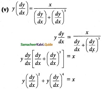 Samacheer Kalvi 12th Maths Guide Chapter 10 Ordinary Differential Equations Ex 10.1 2