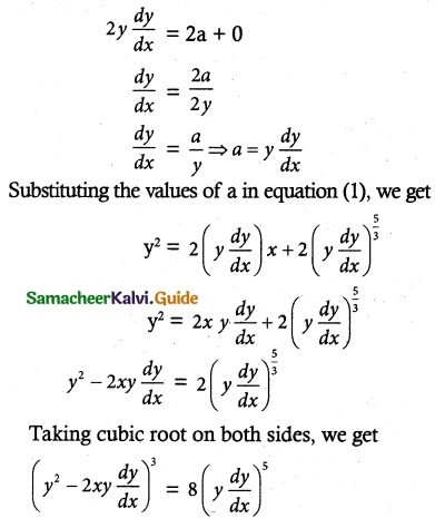 Samacheer Kalvi 12th Maths Guide Chapter 10 Ordinary Differential Equations Ex 10.4 8