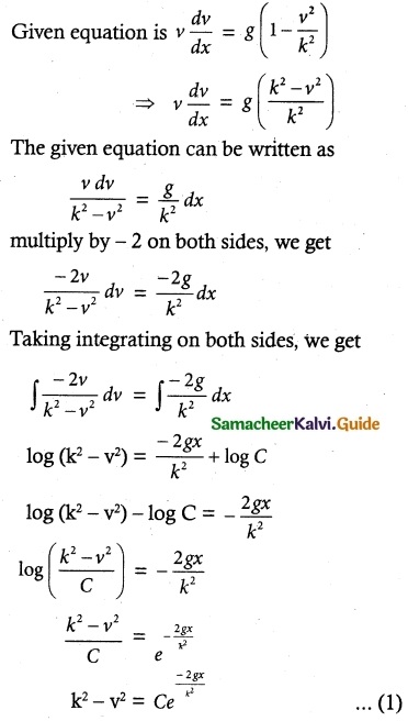 Samacheer Kalvi 12th Maths Guide Chapter 10 Ordinary Differential Equations Ex 10.5 2